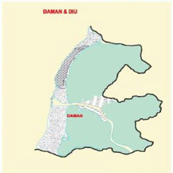 Map Of Daman and Diu