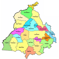 Map Of Punjab