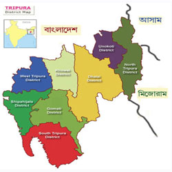 Map Of Tripura