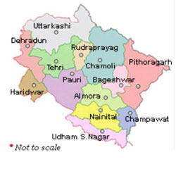 Map Of Uttarakhand